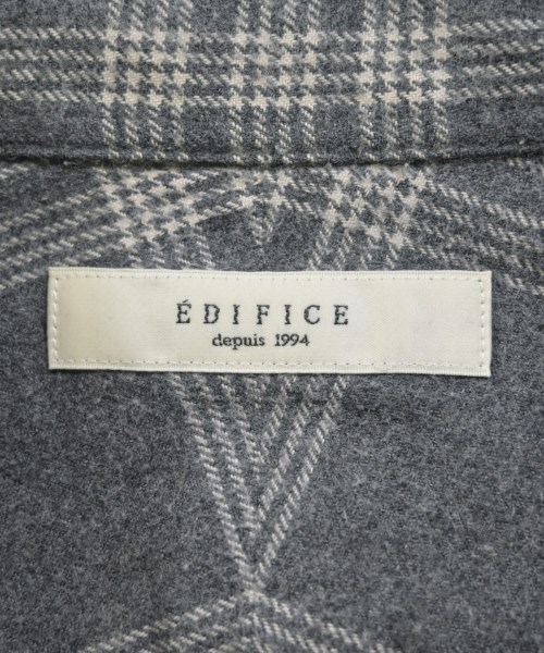 EDIFICE（エディフィス）カジュアルシャツ グレー サイズ:L メンズ/2200656482030