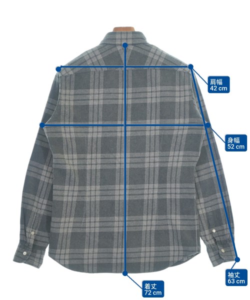 EDIFICE（エディフィス）カジュアルシャツ グレー サイズ:L メンズ/2200656482030