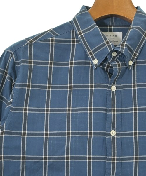 EDIFICE（エディフィス）カジュアルシャツ 青 サイズ:L メンズ/2200656482047