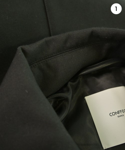 EDIFICE（エディフィス）ステンカラーコート 黒 サイズ:L メンズ/2200651033183