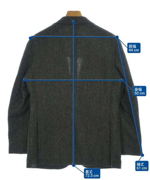 EDIFICE（エディフィス）ジャケット グレー サイズ:48(L位) メンズ/2200654470060