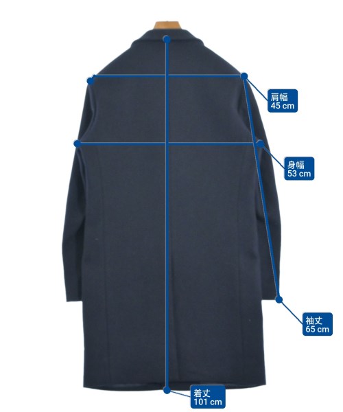 EDIFICE（エディフィス）チェスターコート 紺 サイズ:L メンズ/2200656716043