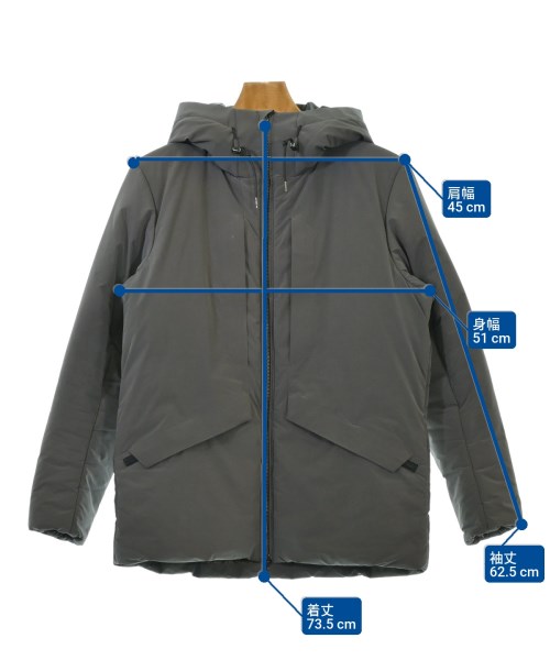 EDIFICE（エディフィス）ダウンジャケット/ダウンベスト グレー サイズ:M メンズ/2200656716098