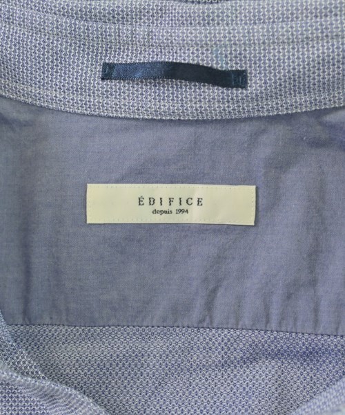 EDIFICE（エディフィス）カジュアルシャツ 青 サイズ:L メンズ/2200714337081