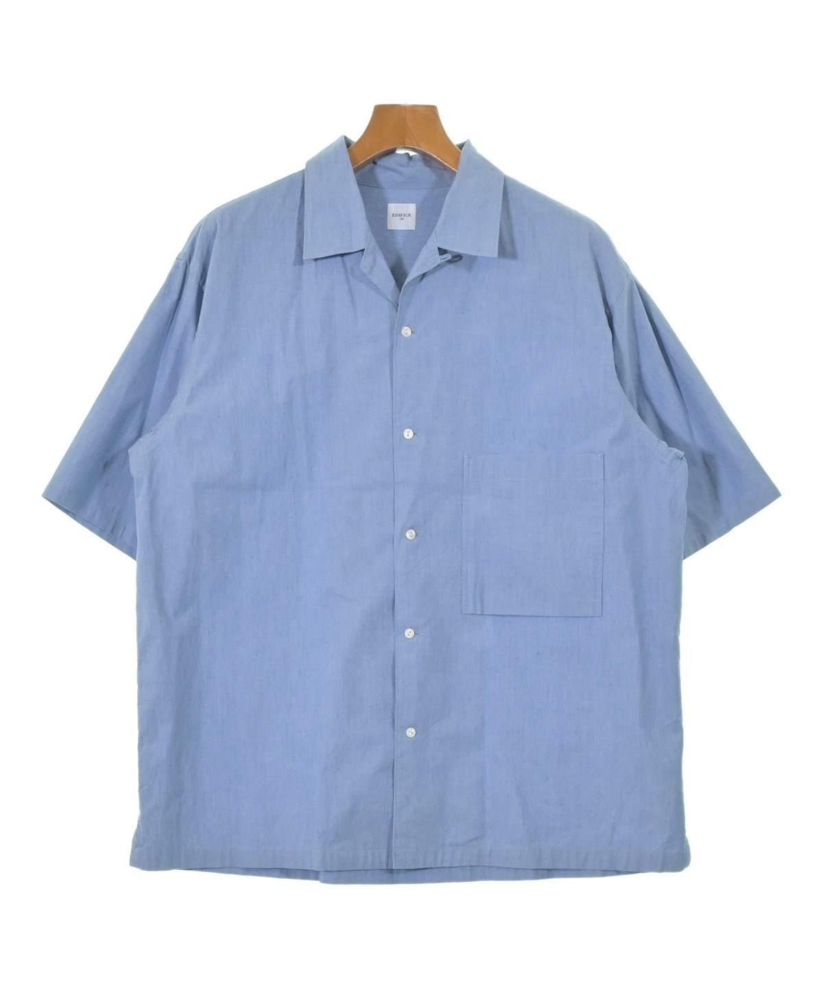 EDIFICE（エディフィス）カジュアルシャツ 青 サイズ:L メンズ