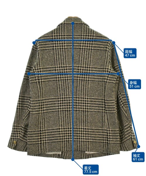 EDIFICE（エディフィス）テーラードジャケット ベージュ サイズ:48(L位) メンズ/2200642210401