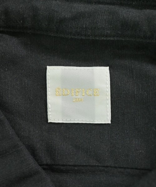 EDIFICE（エディフィス）カジュアルシャツ 黒 サイズ:XL メンズ/2200647974087
