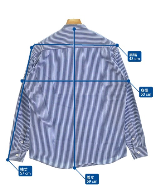 EDIFICE（エディフィス）カジュアルシャツ 紺 サイズ:M メンズ/2200640646172