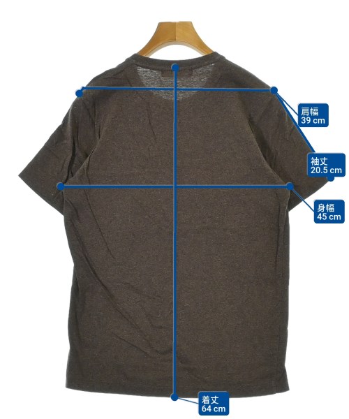 EDIFICE（エディフィス）Tシャツ・カットソー 茶 サイズ:S メンズ/2200643527010