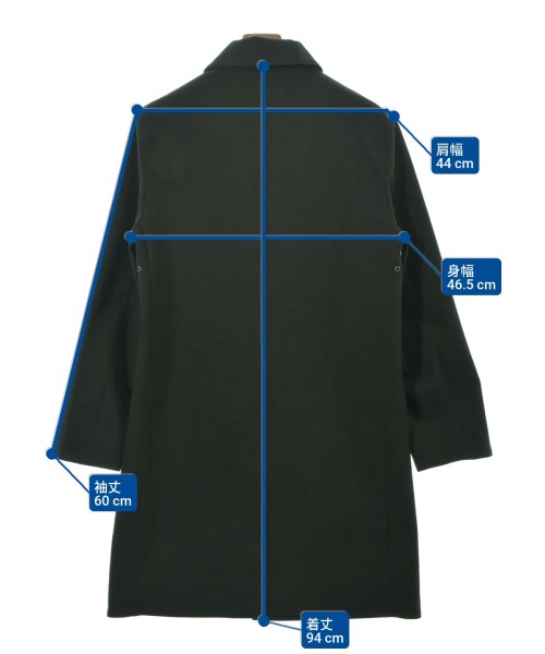 417（フォーワンセブン）ステンカラーコート 黒 サイズ:S メンズ/2200651353045