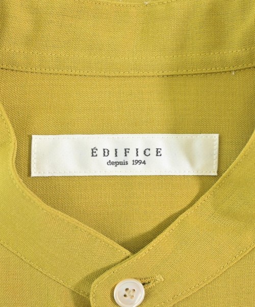 EDIFICE（エディフィス）カジュアルシャツ 黄 サイズ:S メンズ/2200640769147
