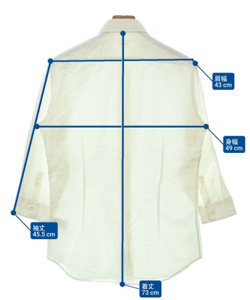 EDIFICE（エディフィス）カジュアルシャツ 白 サイズ:M メンズ/2200652799095