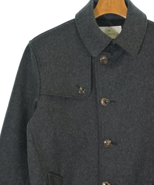 EDIFICE（エディフィス）ステンカラーコート グレー サイズ:48(L位) メンズ/2200703070043