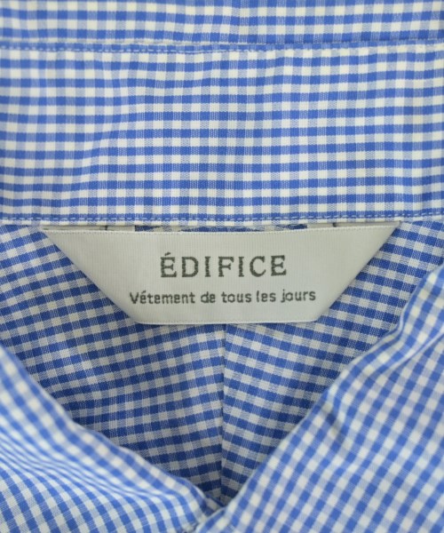 EDIFICE（エディフィス）カジュアルシャツ 青 サイズ:40(L位) メンズ/2200698618060
