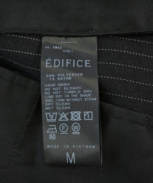 EDIFICE（エディフィス）スラックス 黒 サイズ:M メンズ/2200699329019