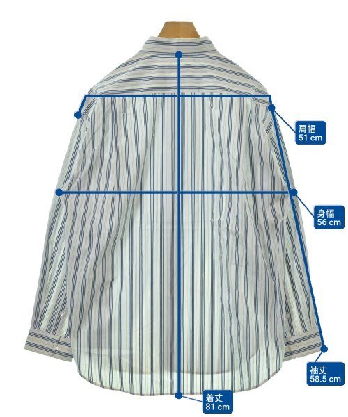 EDIFICE（エディフィス）カジュアルシャツ 白 サイズ:L メンズ/2200661012024