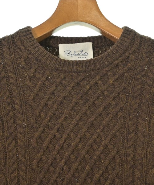 EDIFICE（エディフィス）ニット・セーター 茶 サイズ:44(S位) メンズ/2200666338013