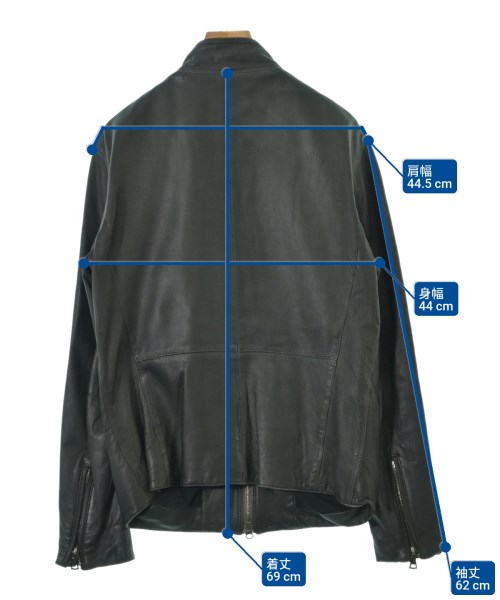 EDIFICE（エディフィス）ライダース 黒 サイズ:40(L位) メンズ/2200663202058