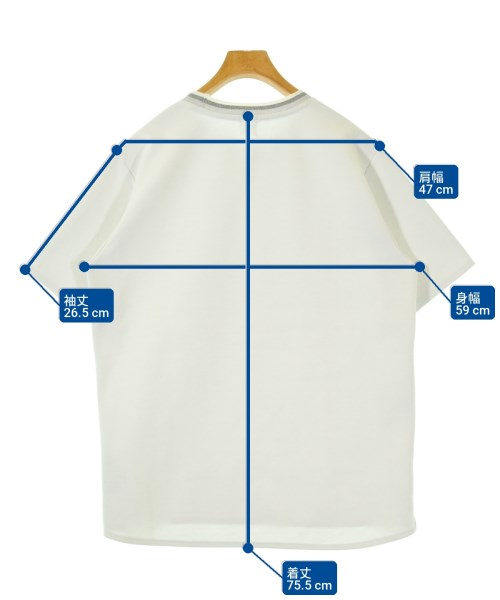 EDIFICE（エディフィス）Tシャツ・カットソー 白 サイズ:L メンズ/2200662309086