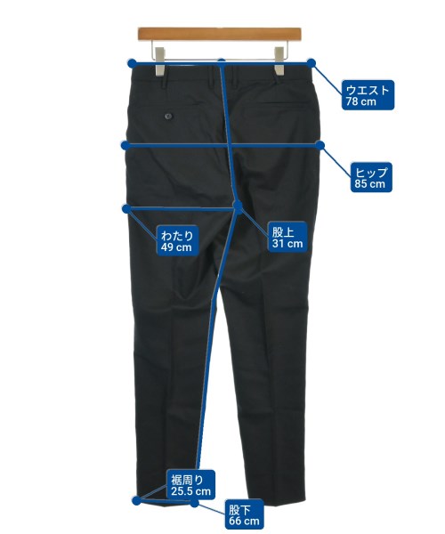 EDIFICE（エディフィス）スラックス 黒 サイズ:M メンズ/2200667617018