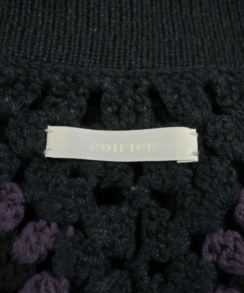 EDIFICE（エディフィス）カーディガン 黒 サイズ:L メンズ/2200653435152