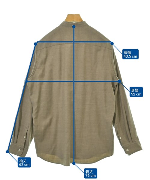 EDIFICE（エディフィス）カジュアルシャツ 茶 サイズ:L メンズ/2200669211146