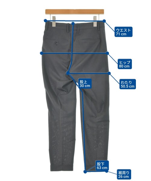 EDIFICE（エディフィス）スラックス グレー サイズ:S メンズ/2200660263106