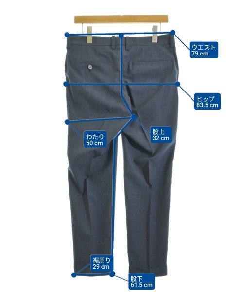 EDIFICE（エディフィス）スラックス 青 サイズ:46(M位) メンズ/2200669022155