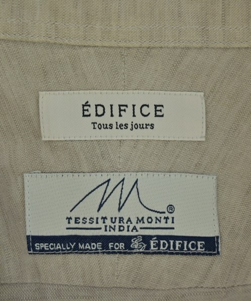 EDIFICE（エディフィス）カジュアルシャツ ベージュ サイズ:L メンズ/2200730487081
