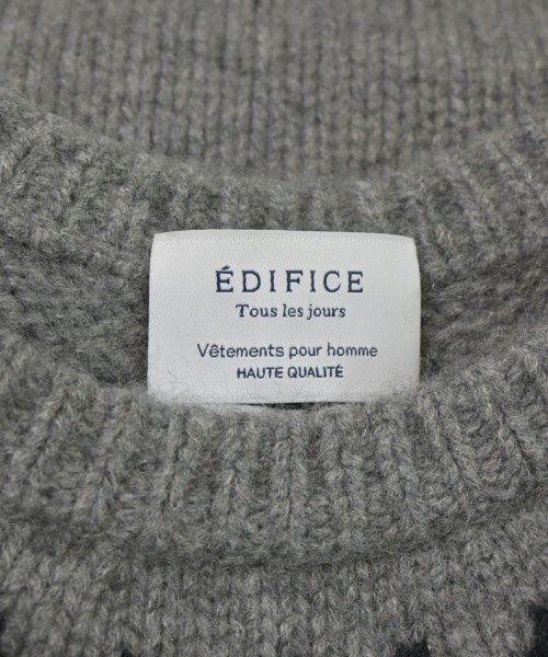 EDIFICE（エディフィス）ニット・セーター グレー サイズ:46(M位) メンズ/2200683013108
