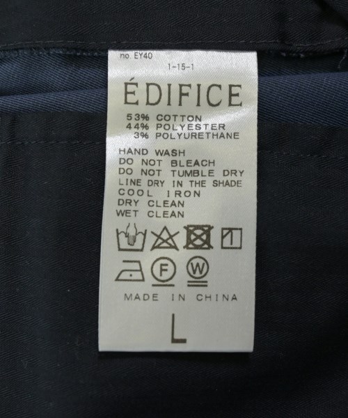EDIFICE（エディフィス）スラックス 紺 サイズ:L メンズ/2200685705032