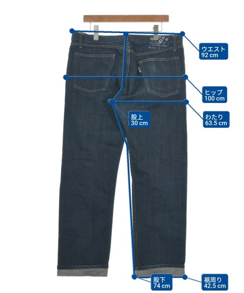 OKURA（オクラ）デニムパンツ 紺 サイズ:35(XXL位) メンズ/2200635149398