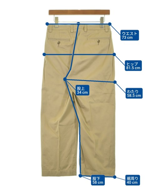 BLUE BLUE（ブルーブルー）チノパン ベージュ サイズ:1(S位) メンズ/2200643549029