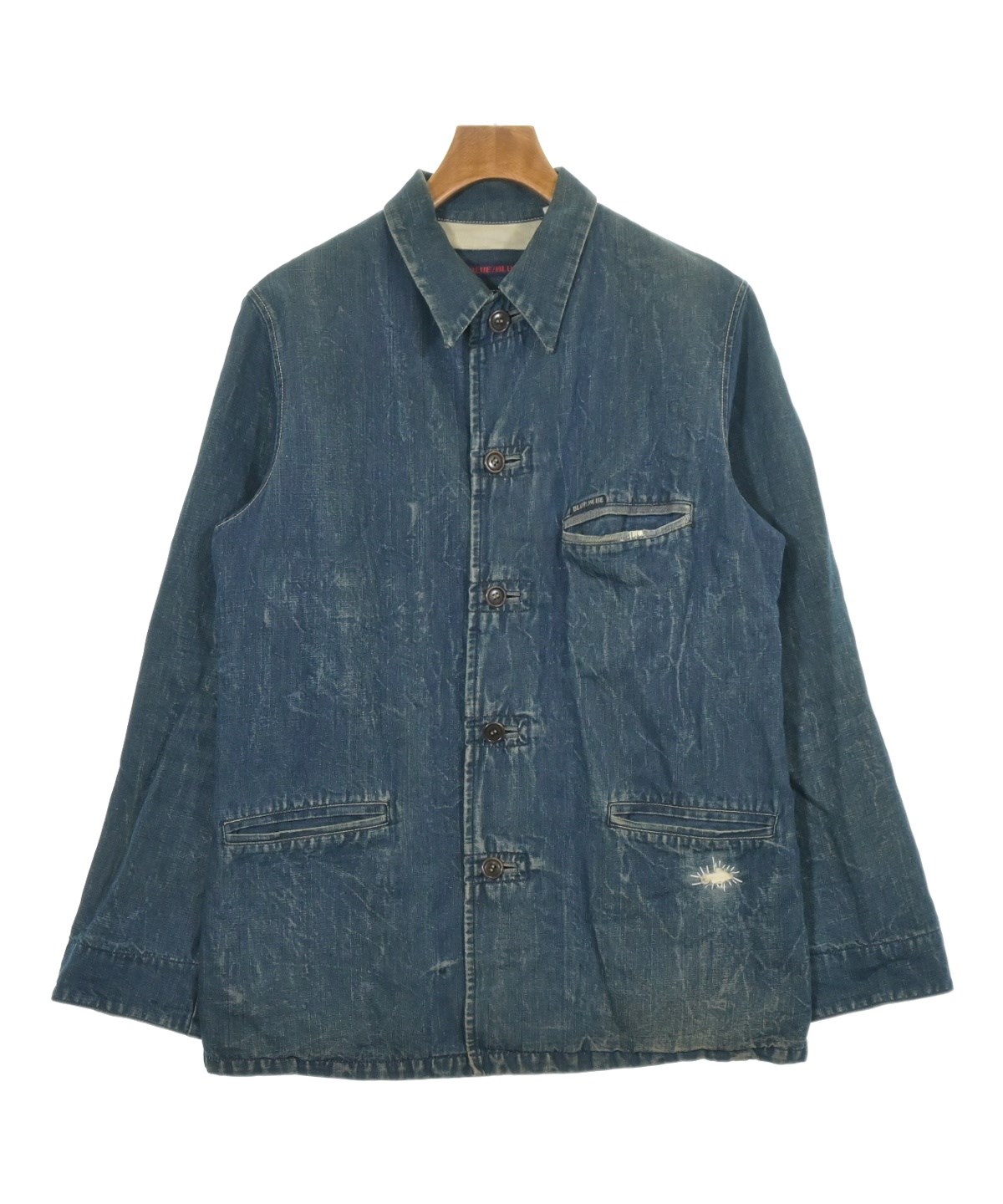 BLUE BLUE ストライプ カバーオール サイズ2 BLUE BLUE ストライプ カバーオール サイズ2 Blue Blue カバーオール