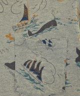 BLUE BLUE（ブルーブルー）Tシャツ・カットソー グレー サイズ:3(L位) メンズ/2200620884327