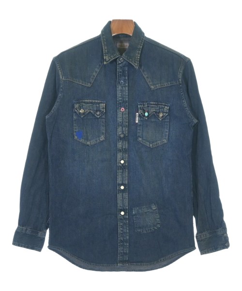 BLUE BLUE(ブルーブルー)カジュアルシャツ 紺 サイズ:2(M位)/2200672926242