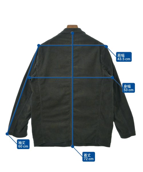 BLUE BLUE（ブルーブルー）カジュアルジャケット グレー サイズ:3(L位) メンズ/2200681720039