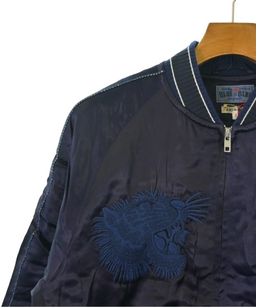 BLUE BLUE（ブルーブルー）スタジャン 紺 サイズ:3(L位) メンズ/2200659958020