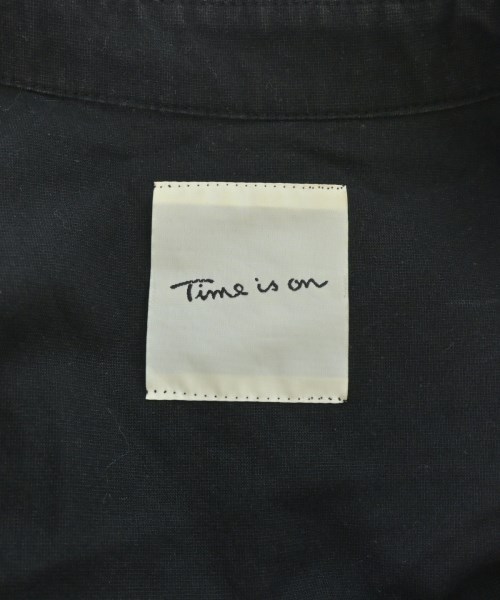 Time is on（タイムイズオン）カジュアルシャツ 黒 サイズ:F メンズ/2200672947193