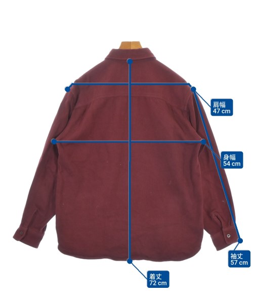 Time is on（タイムイズオン）カジュアルシャツ 赤 サイズ:0(XS位) メンズ/2200672947247