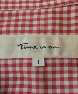 Time is on（タイムイズオン）カジュアルシャツ 赤 サイズ:1(S位) メンズ/2200693680147