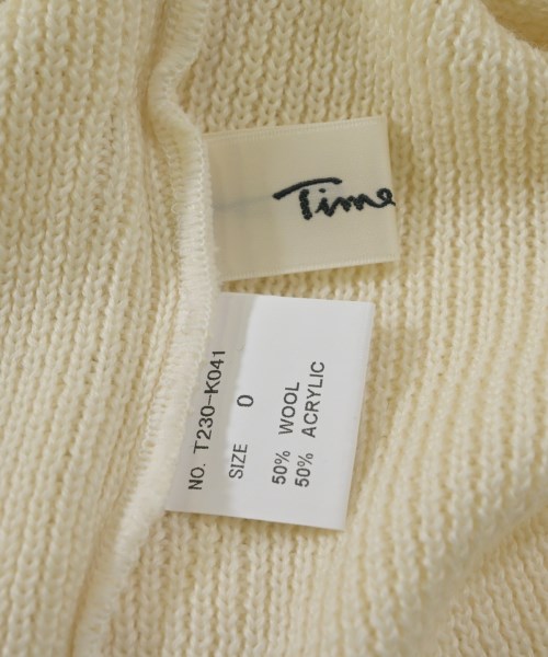 Time is on（タイムイズオン）ニット・セーター 白 サイズ:0(XS位) メンズ/2200649010028