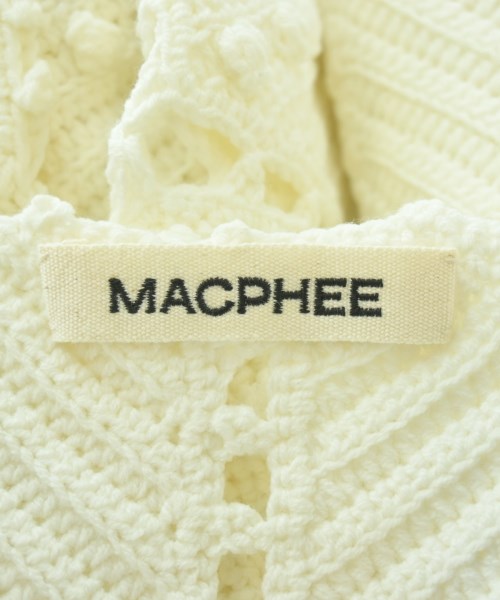 MACPHEE（マカフィー）カーディガン 白 サイズ:S レディース/2200635388117