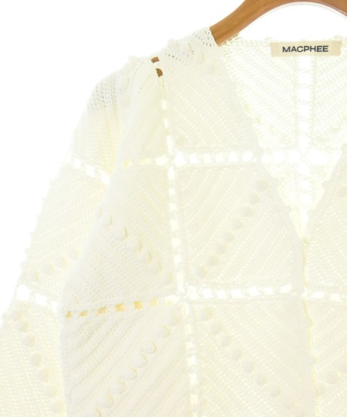 MACPHEE（マカフィー）カーディガン 白 サイズ:S レディース/2200635388117