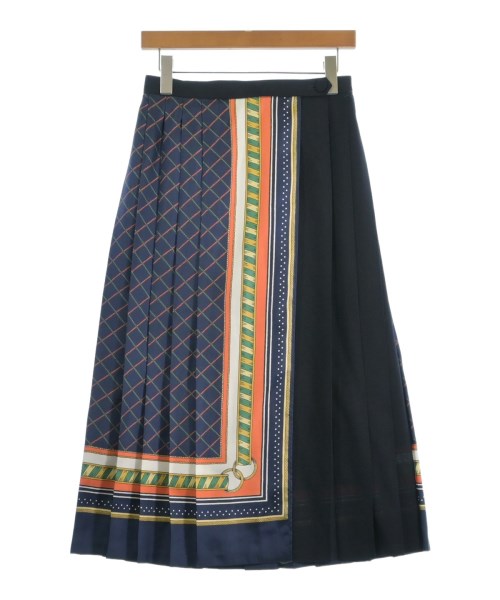 MACPHEE（マカフィー）ロング・マキシ丈スカート 紺 サイズ:36(M位) レディース/2200630166079