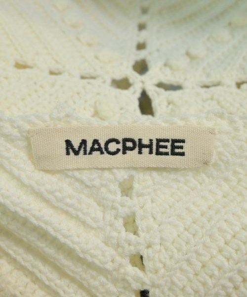 MACPHEE（マカフィー）カーディガン 白 サイズ:S レディース/2200632181155