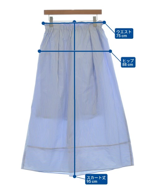 MACPHEE（マカフィー）ロング・マキシ丈スカート 青 サイズ:36(M位) レディース/2200632181261