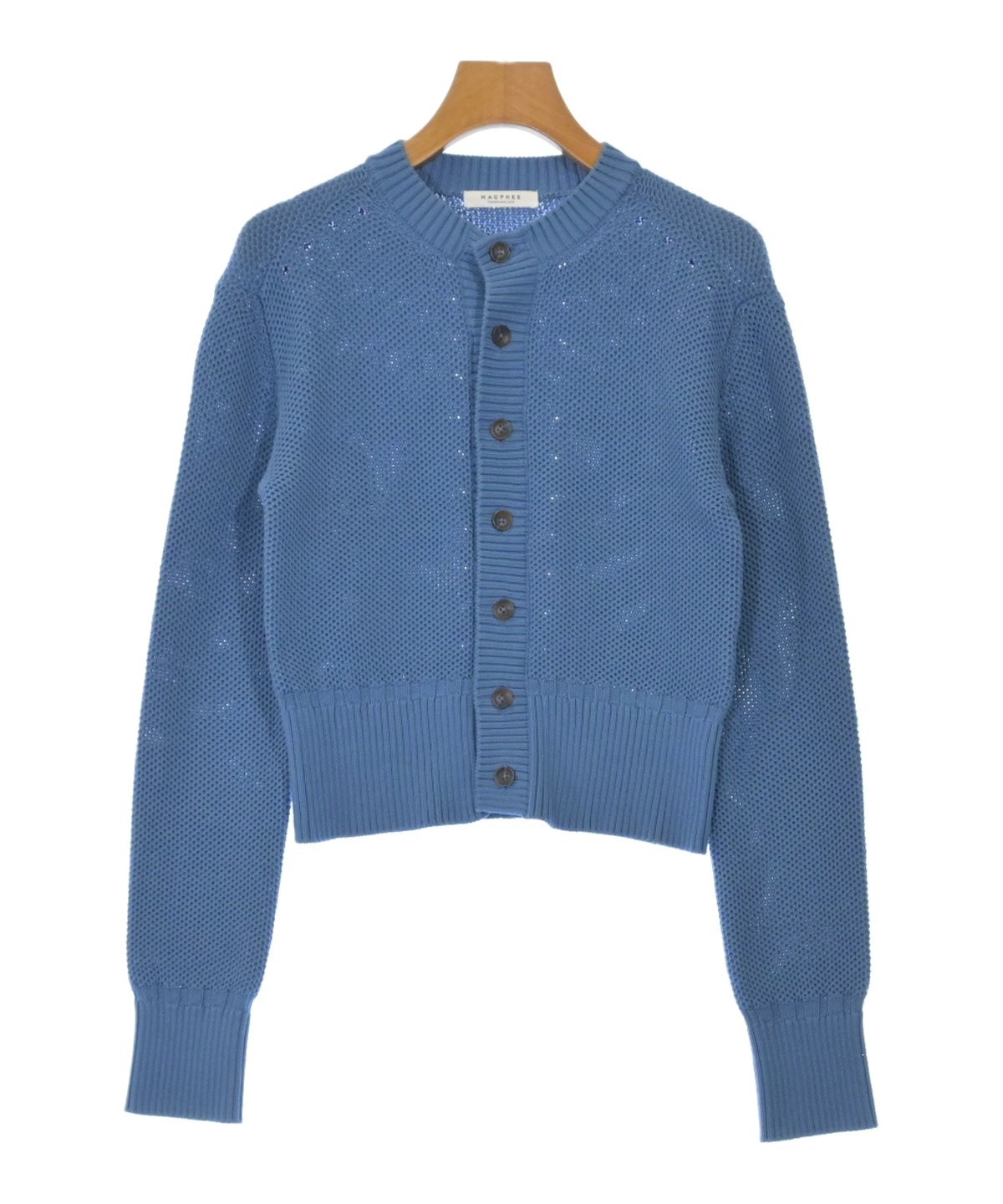 MACPHEE（マカフィー）カーディガン 青 サイズ:S レディース