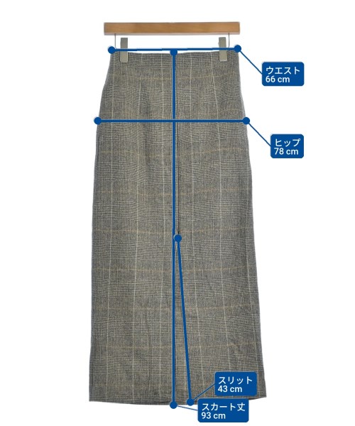 MACPHEE（マカフィー）ロング・マキシ丈スカート ベージュ サイズ:34(S位) レディース/2200636124035