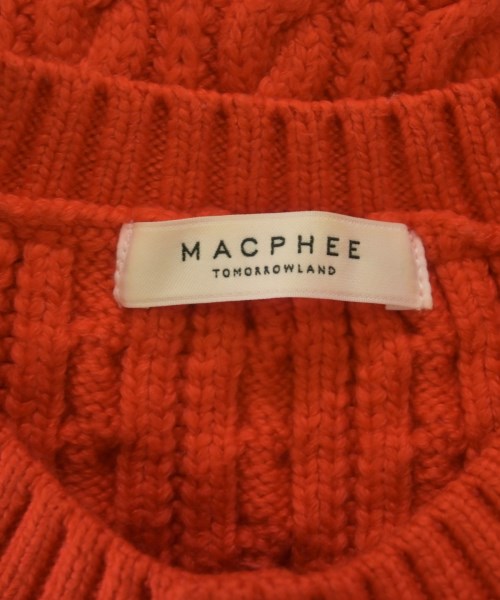 MACPHEE（マカフィー）カーディガン 赤 サイズ:S レディース/2200636318045